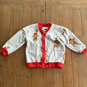 Mini Rodini Gray and Red Turtle Sweatshirt